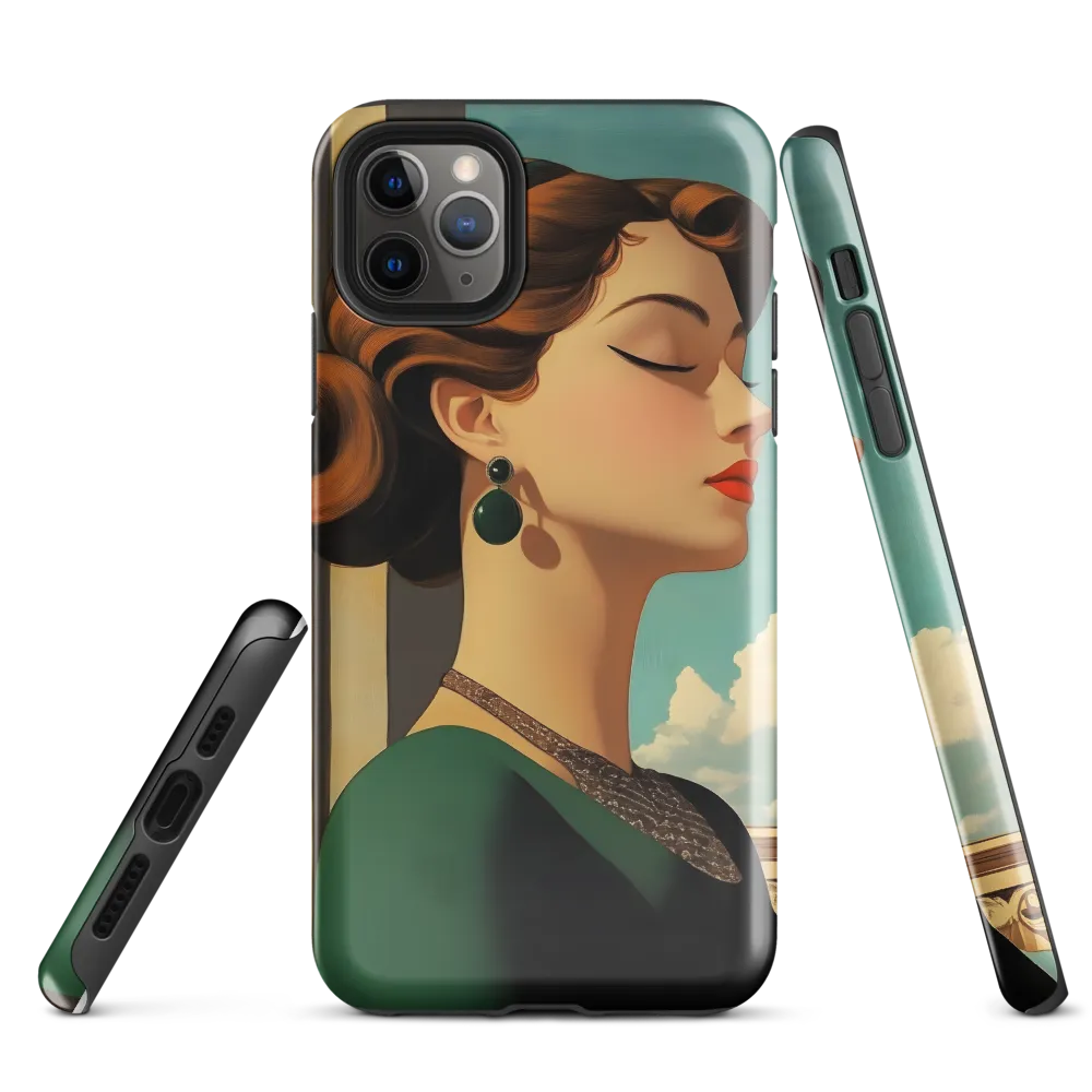 Elegance in Art Deco: A Portrait of Grace | Phone Case |  11 Pro Max | Tough Case | Glossy