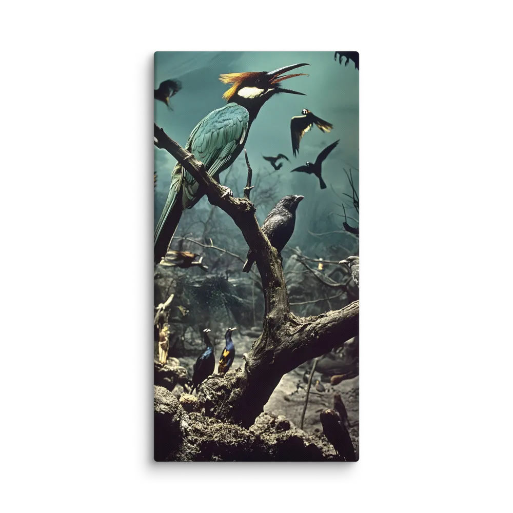 Whispers of the Avian Realm | Canvas | 30″×60″