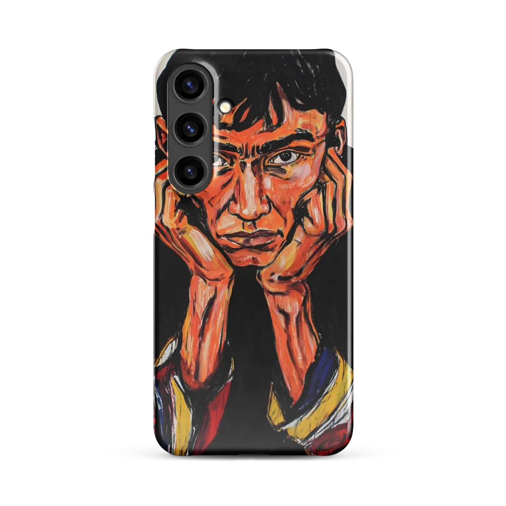 Contemplative Intensity: An Expressionist Portrait