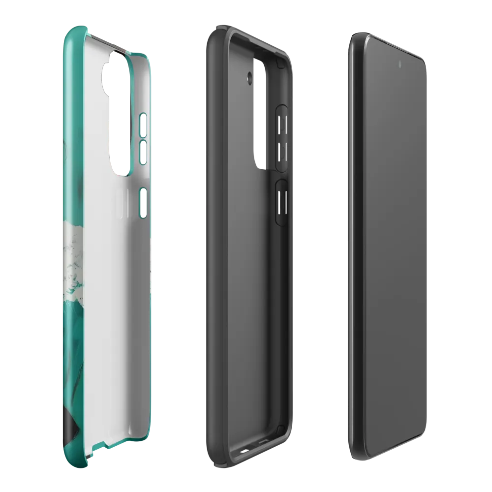Serenity in Turquoise | Phone Case |  S21 Plus | Tough Case | Glossy