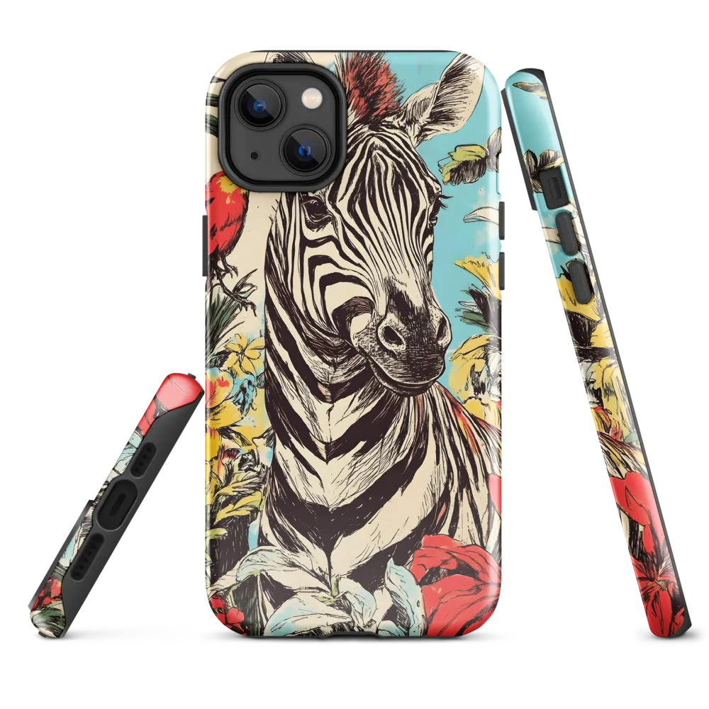 Zebra in Tropical Reverie