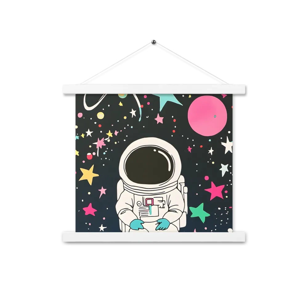 Cosmic Dreamer | Poster With White Wood Hanger | 14″×14″
