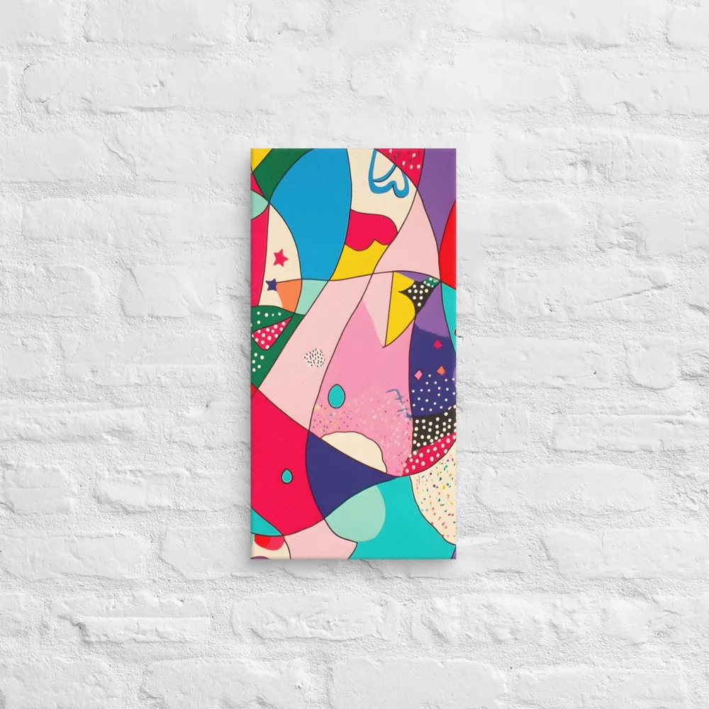 Playful Geometry in Color | Canvas | 10″×20″