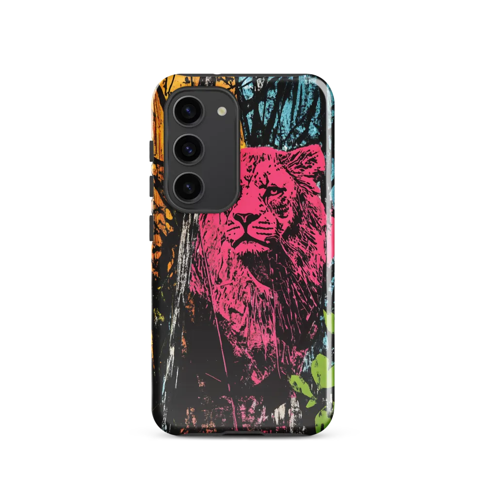 Fierce Vibrance: The Pink Lion