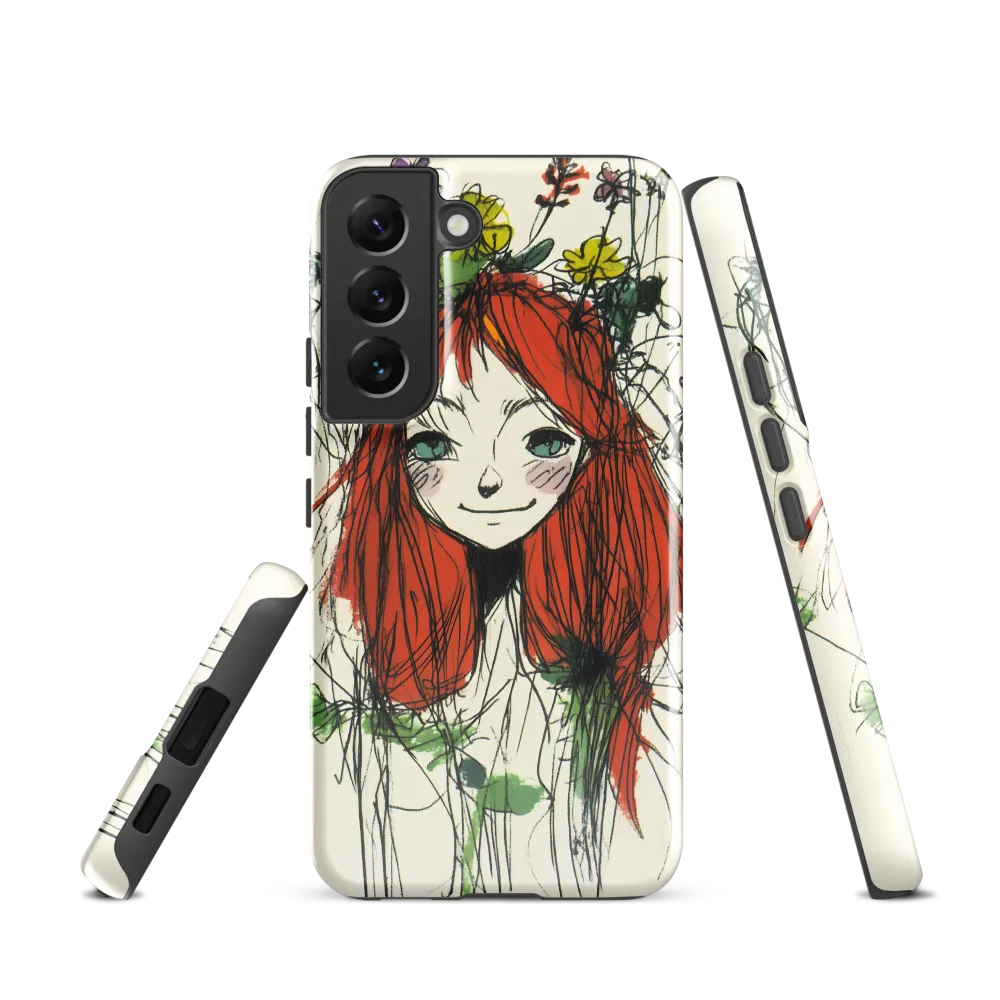 Whimsical Floral Portrait