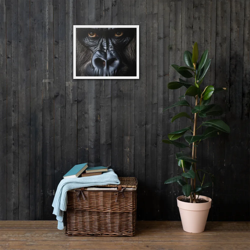 Gaze of the Wild: A Gorilla's Portrait