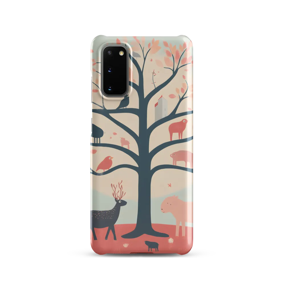 Whimsical Tree with Playful Creatures