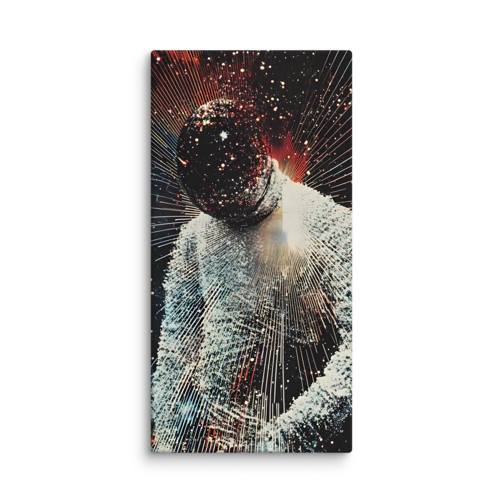 Ethereal Astronaut: A Journey Through the Cosmos | Canvas | 10″×20″