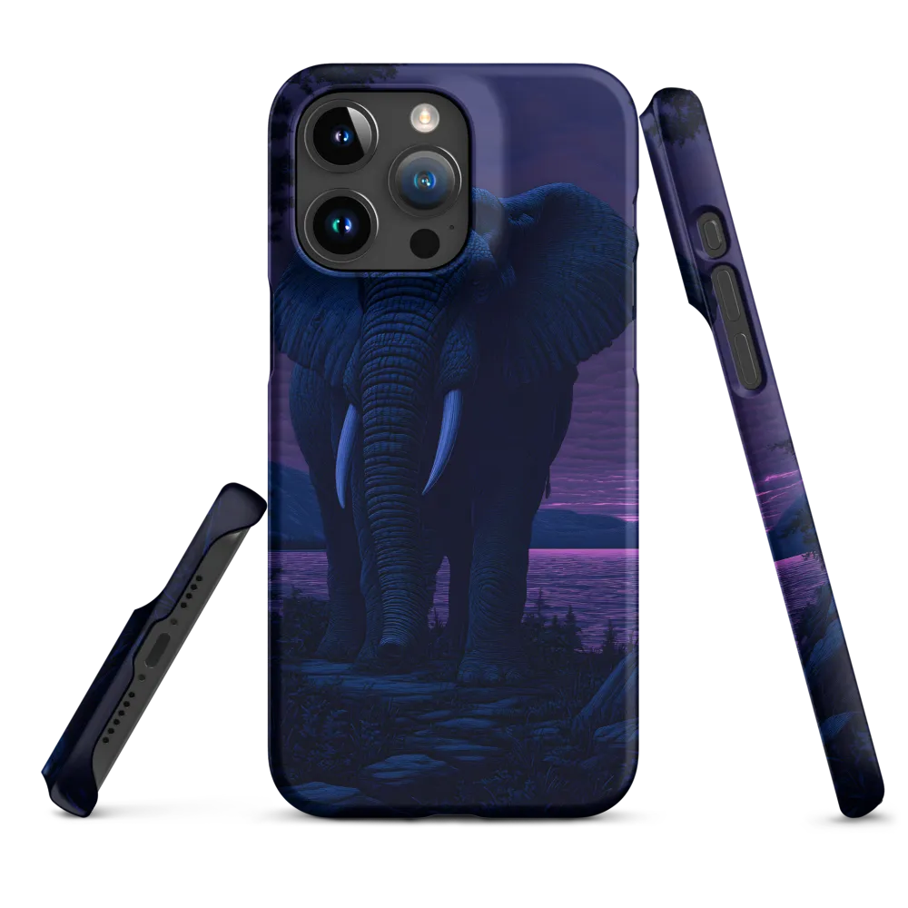 Engraved Elephant at Dusk