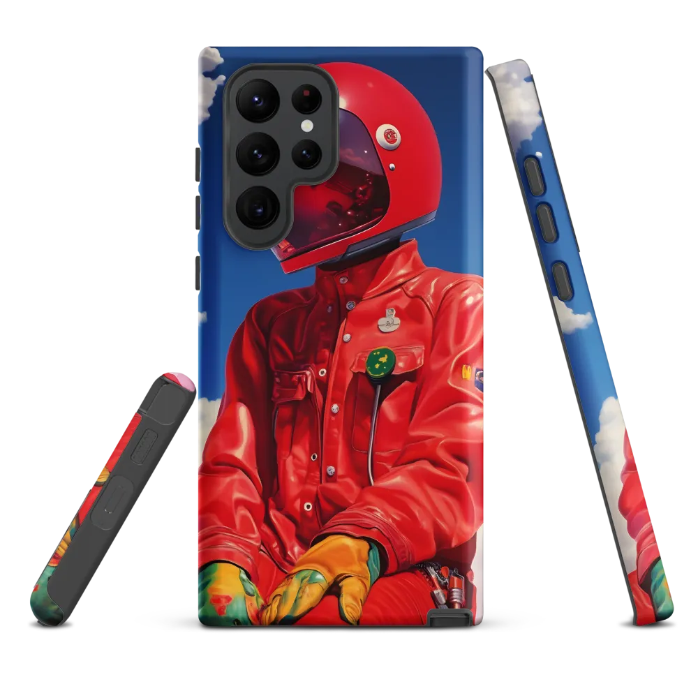 Astronaut in Crimson
