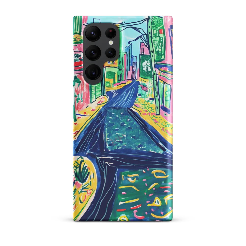 Dreamy Street in Vibrant Hues
