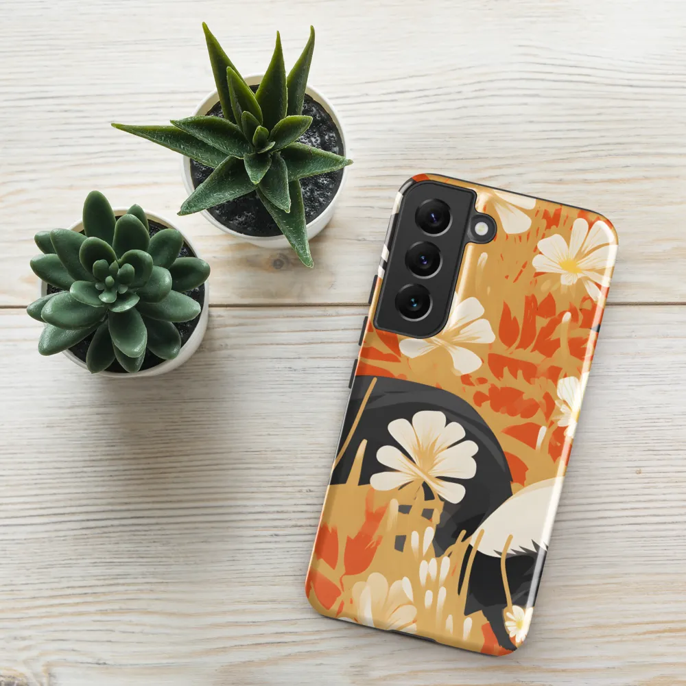 Whimsical Badgers in Bloom