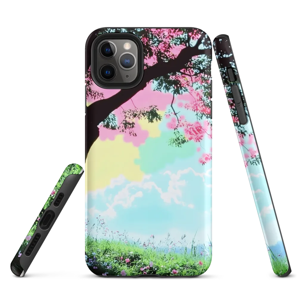 Pastel Dreams: A Surreal Tree Landscape