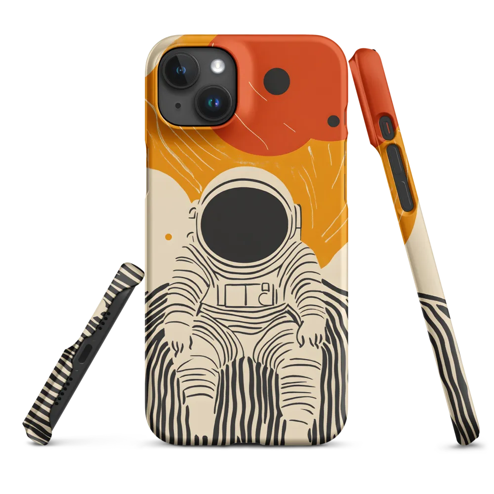 Astronaut in Cosmic Thoughts | Phone Case |  15 Plus | Snap Case | Matte