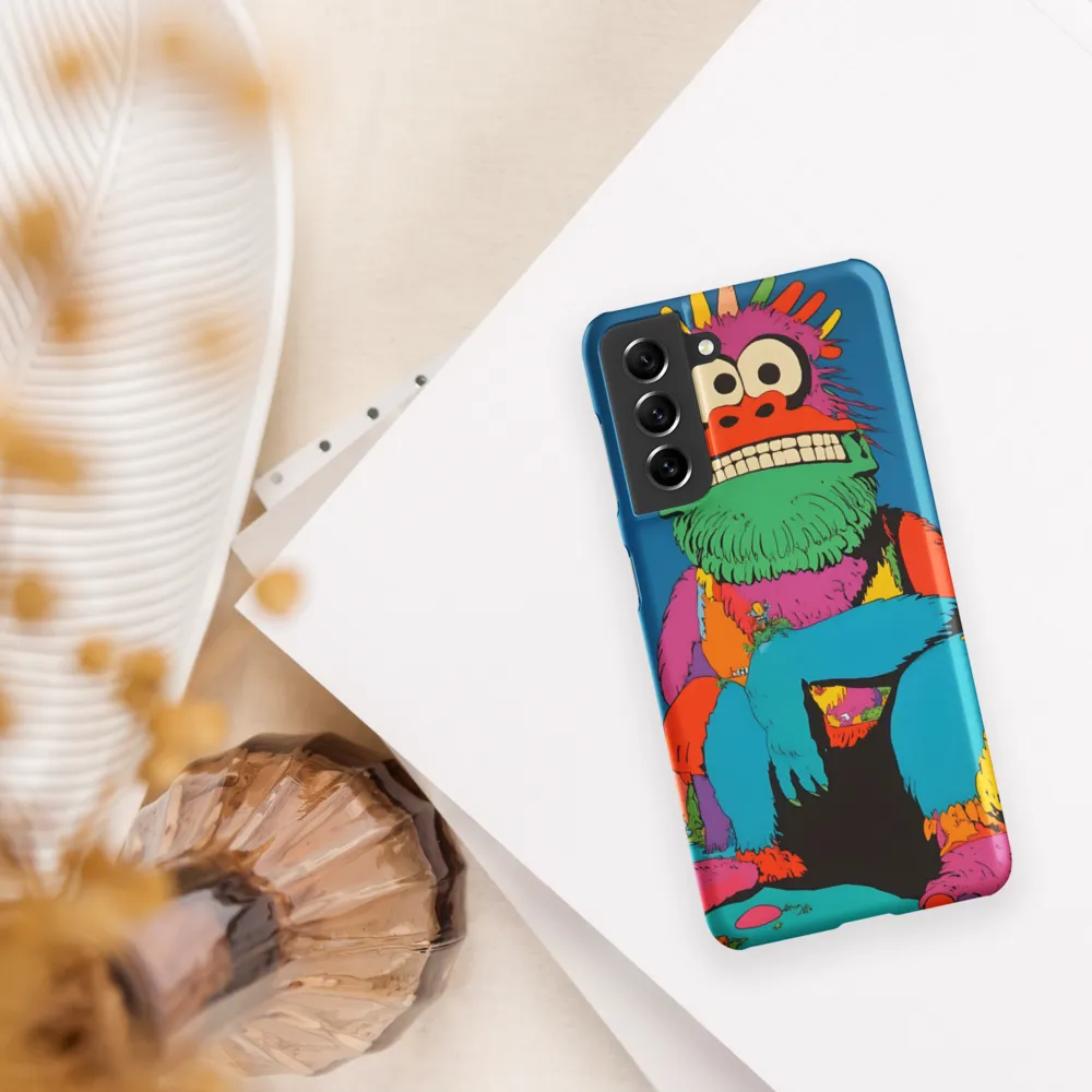Whimsical Giant: A Playful Monster Encounter | Phone Case |  S21 | Snap Case | Matte