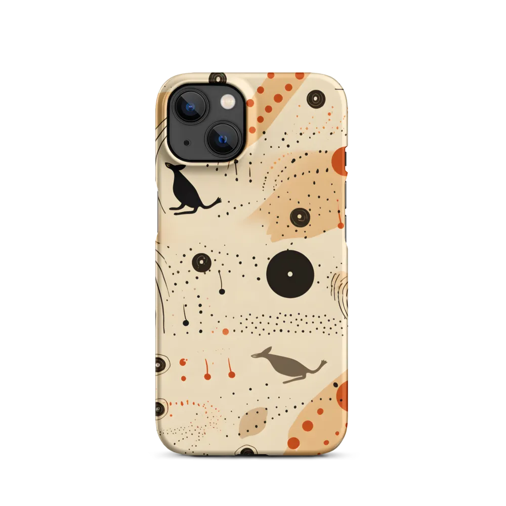 Playful Patterns in Earth Tones | Phone Case |  13 | Snap Case | Matte