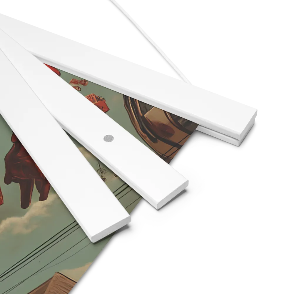 Flight of the Urban Dreamer | Poster With White Wood Hanger | 14″×14″