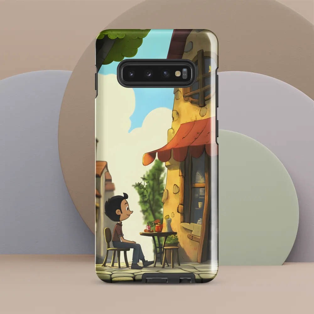 A Moment of Wonder at the Cafe | Phone Case |  S10 Plus | Tough Case | Glossy