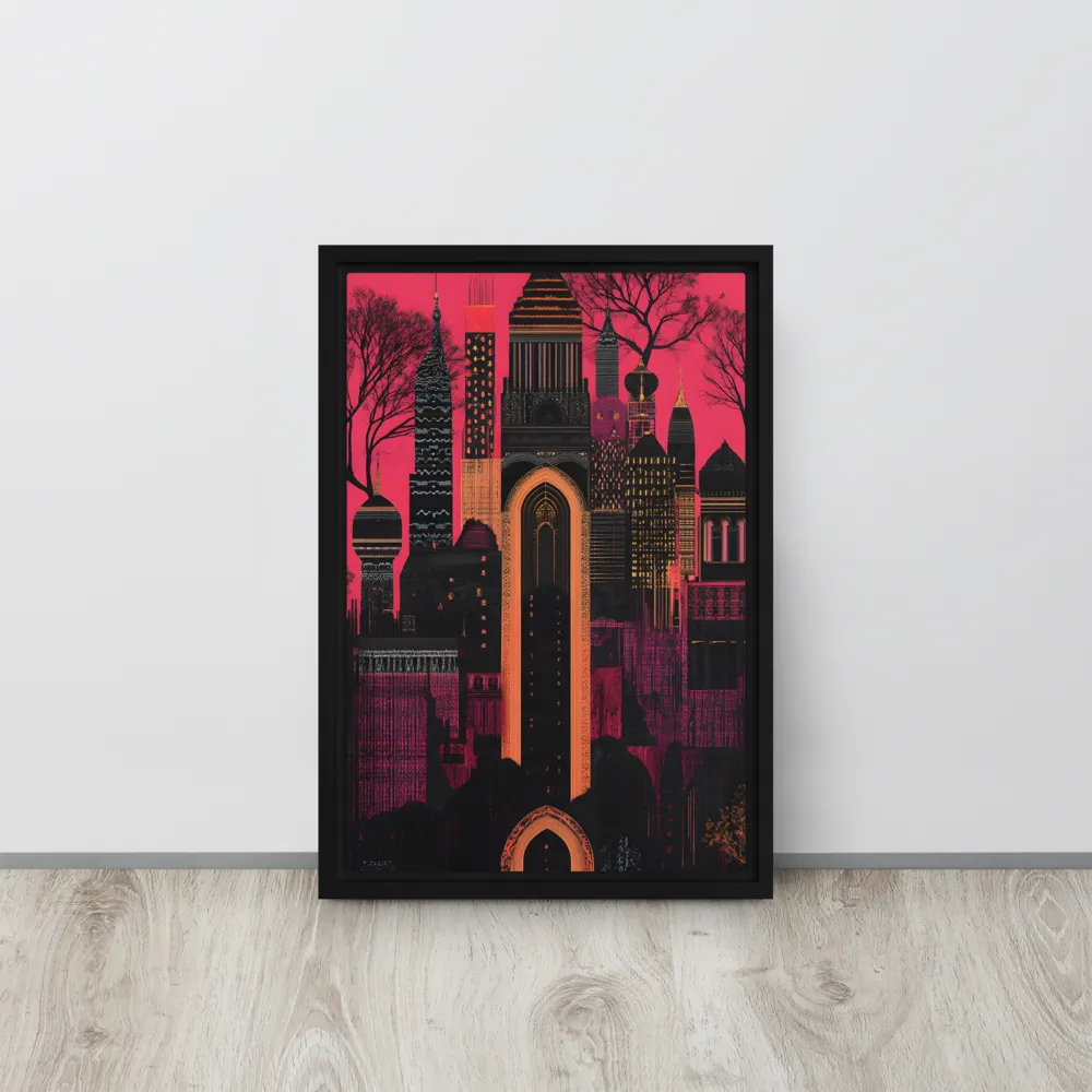 Urban Reverie | Canvas with Black Frame | 12″×18″