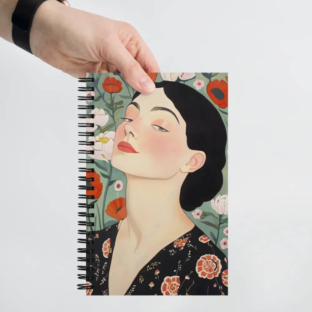 Elegance in Bloom | Spiral Notebook