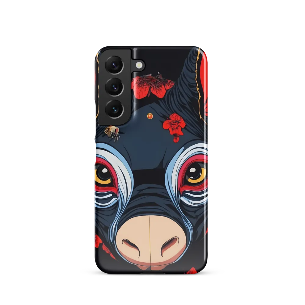Mystical Bull with Floral Motifs