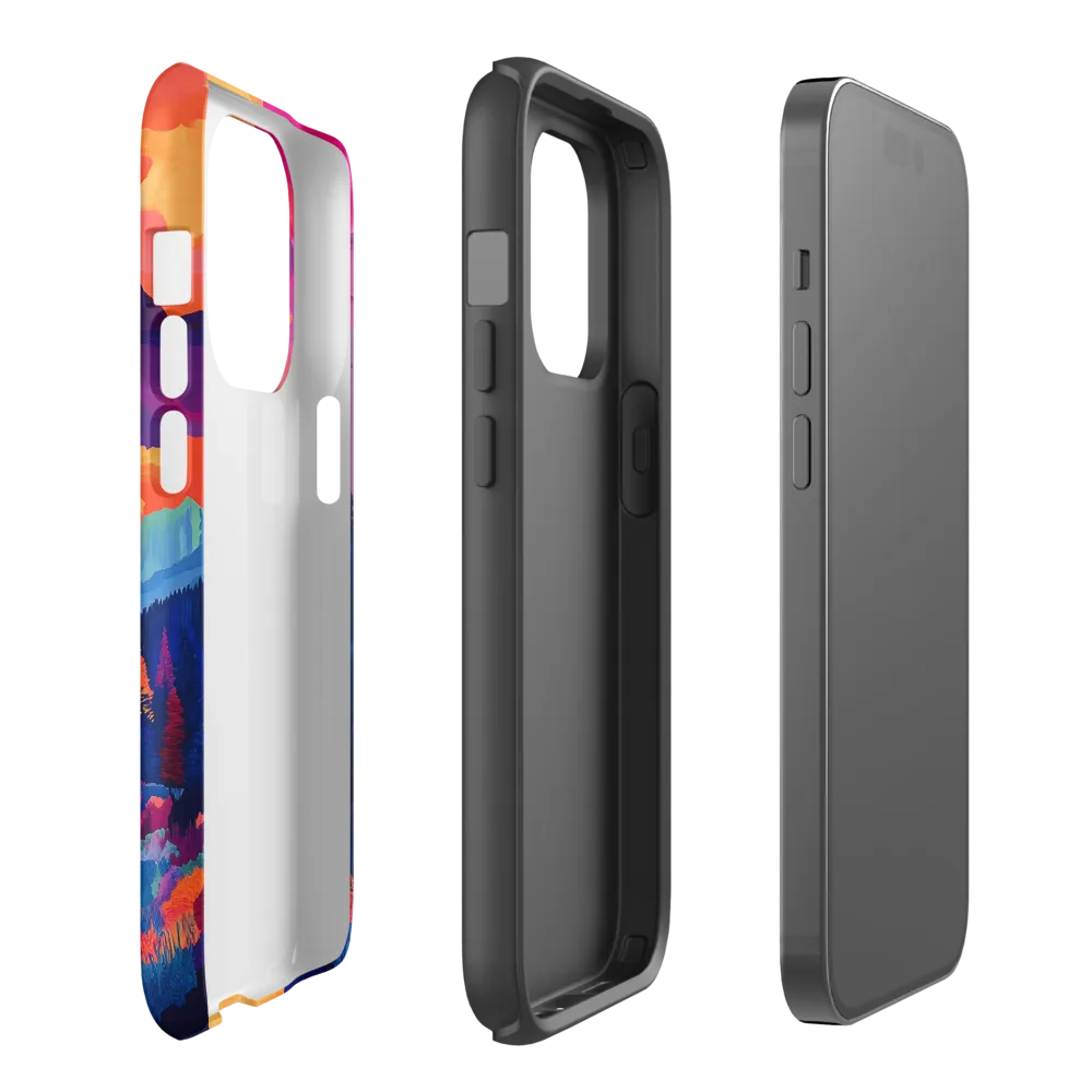 Radiant Serenity: A Surreal Landscape | Phone Case |  14 Pro | Tough Case | Matte