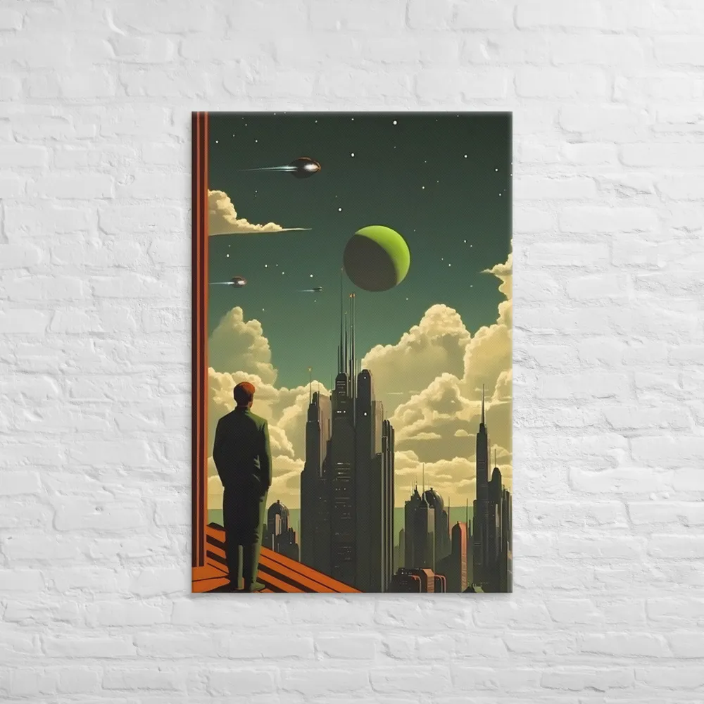 Gaze of Tomorrow: A Futuristic Vision | Canvas | 32″×48″