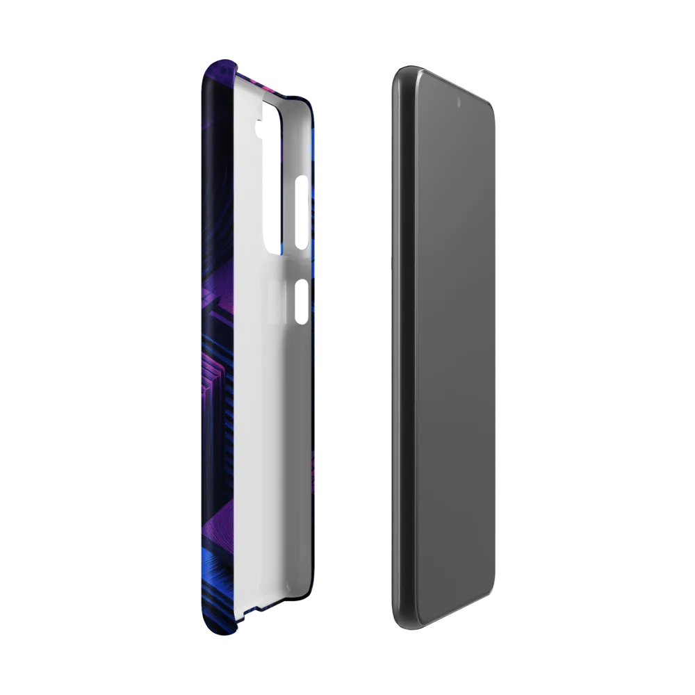Geometric Dreams in Blue and Purple