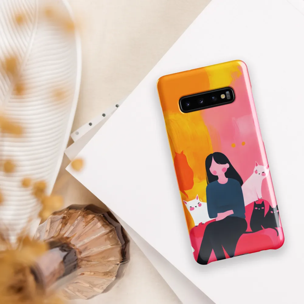 Whimsy in Feline Company | Phone Case |  S10 Plus | Snap Case | Glossy