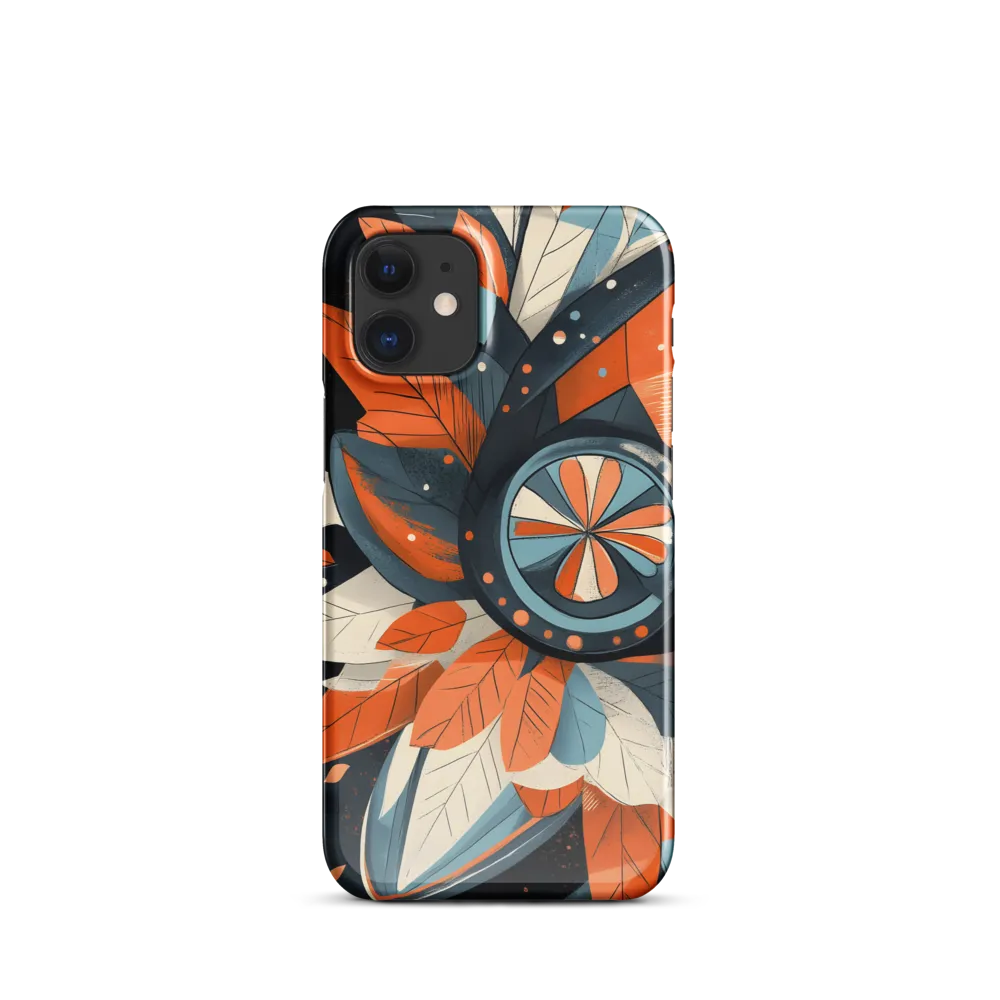 Floral Symphony in Orange and Teal