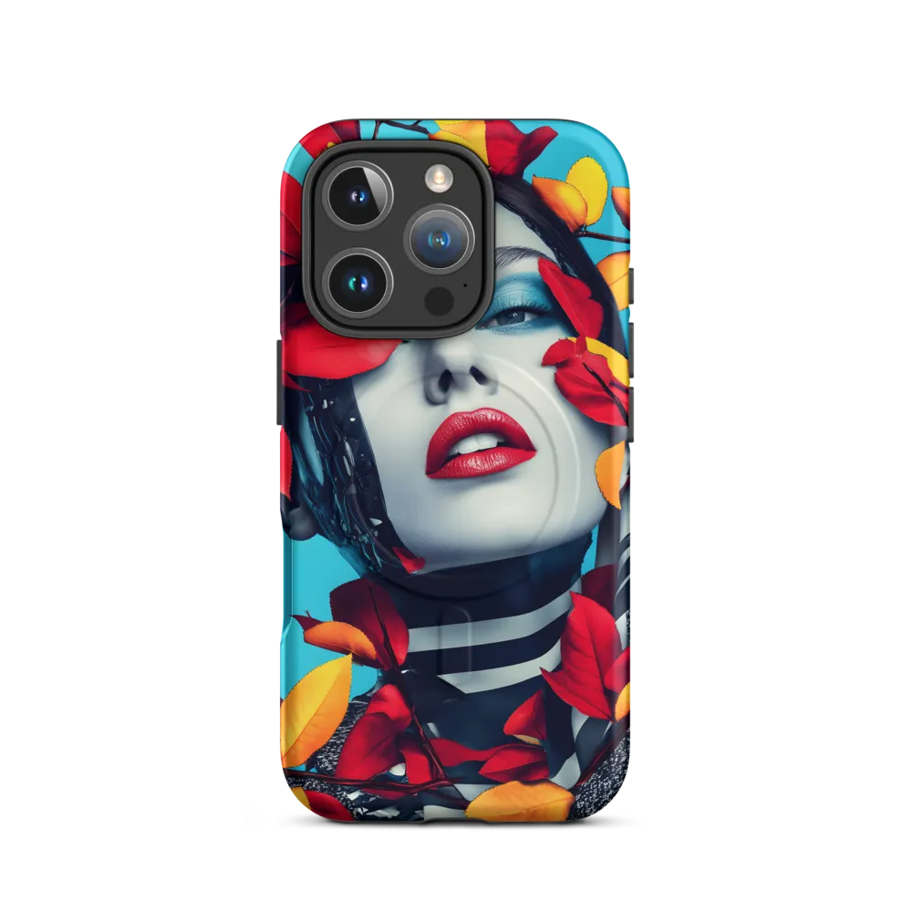 Futuristic Fusion: Nature Meets Technology | Phone Case |  16 Pro | MagSafe® Tough Case | Matte