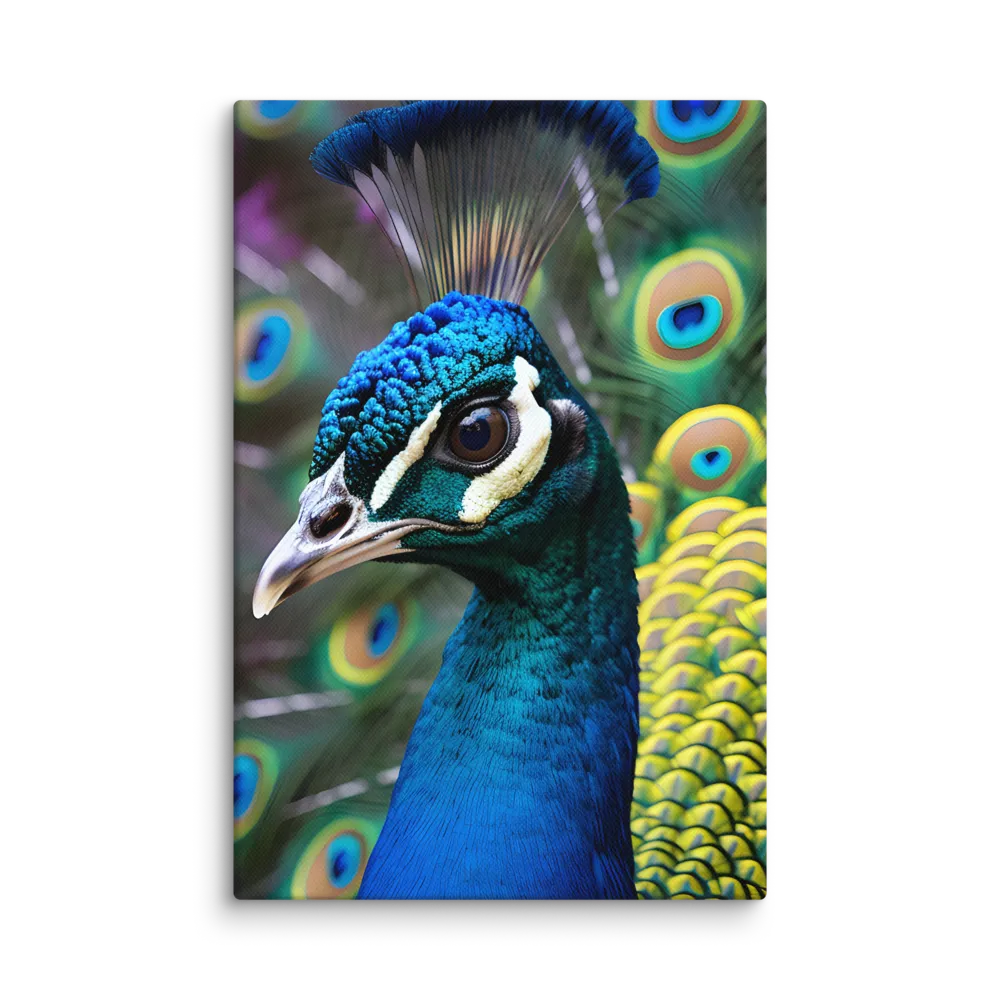 Regal Plumage: The Peacock's Splendor | Canvas | 8″×12″