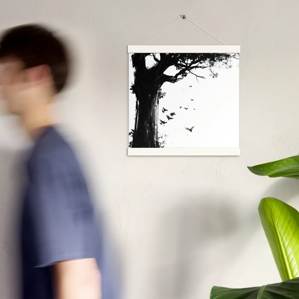 Whispers of Nature | Poster With White Wood Hanger | 12″×12″