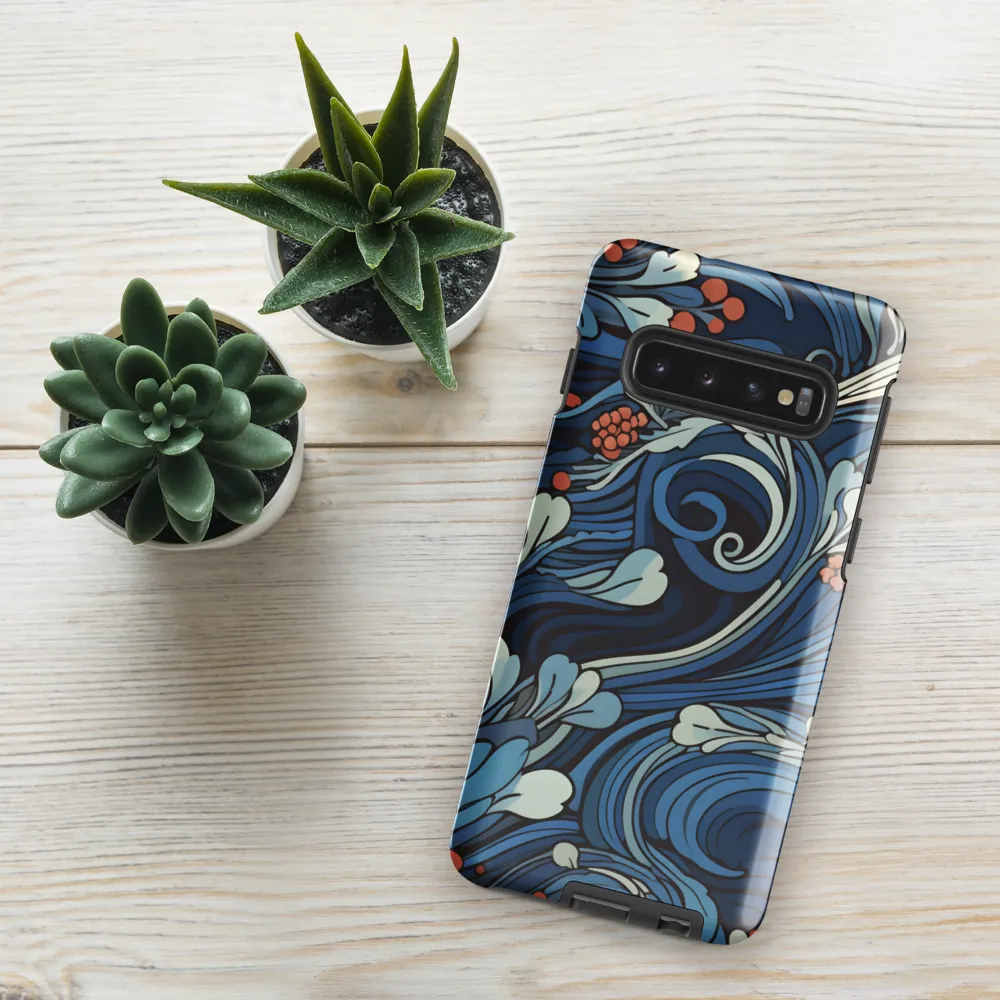 Nature's Elegance: An Oceanic Tapestry | Phone Case |  S10 | Tough Case | Glossy