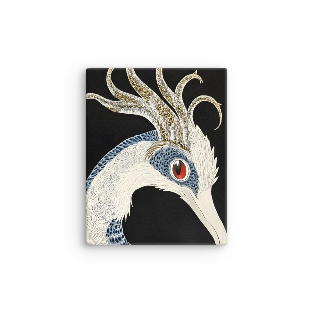 Elegance of the Majestic Peacock | Thin Canvas | 8″×10″