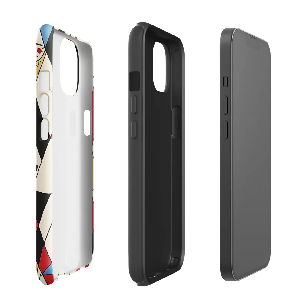 Dynamic Geometric Symphony | Phone Case |  13 | Tough Case | Glossy