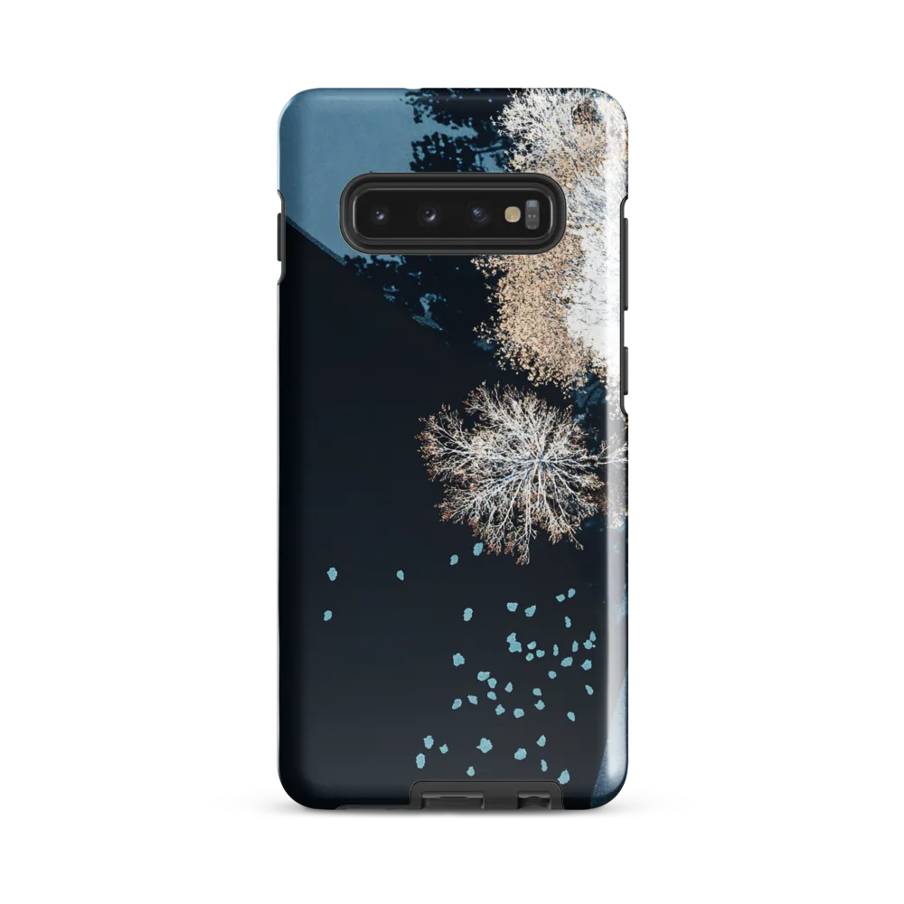 Tranquil Transitions: An Aerial Study of Nature | Phone Case |  S10 Plus | Tough Case | Glossy