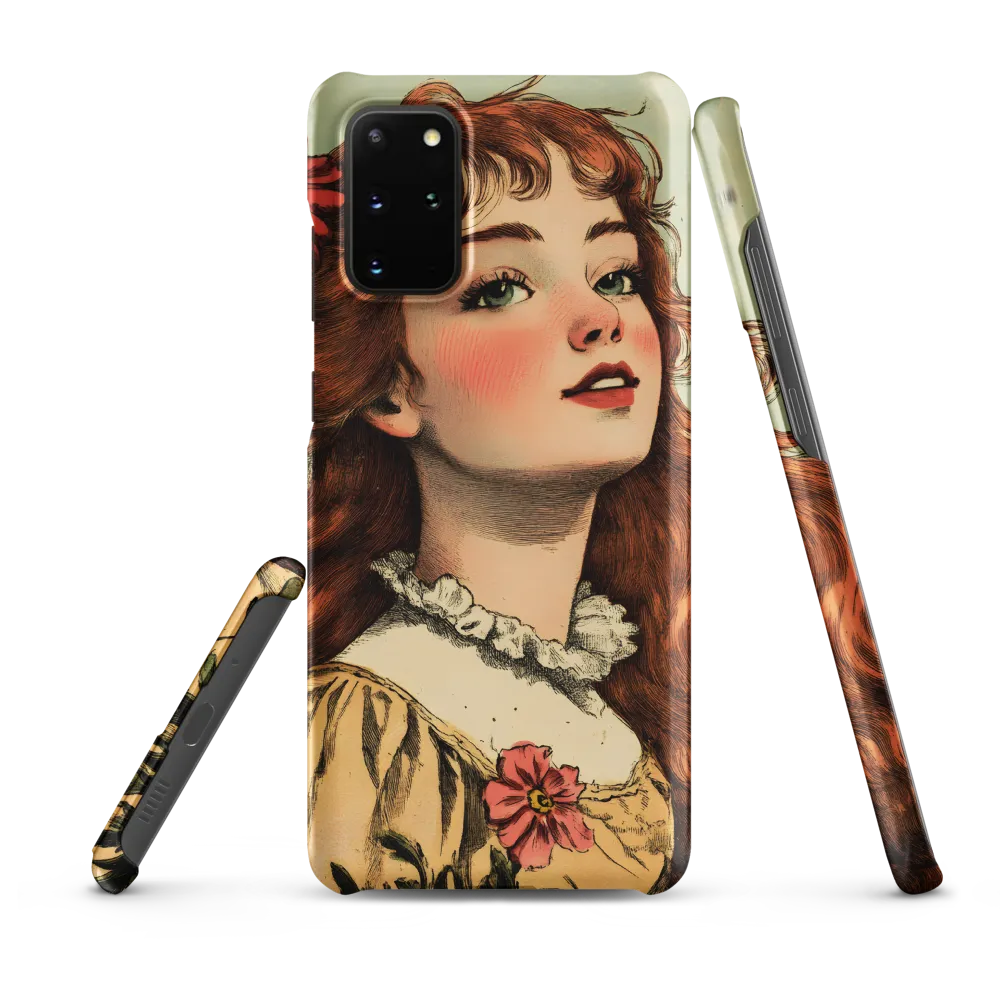 Whimsical Portrait of a Flower-Adorned Girl