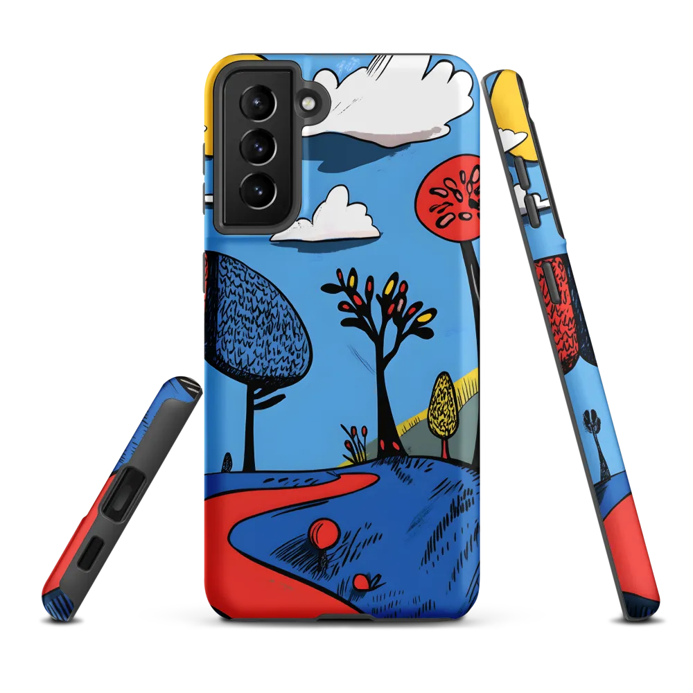 Whimsical Pathways Through a Colorful Landscape