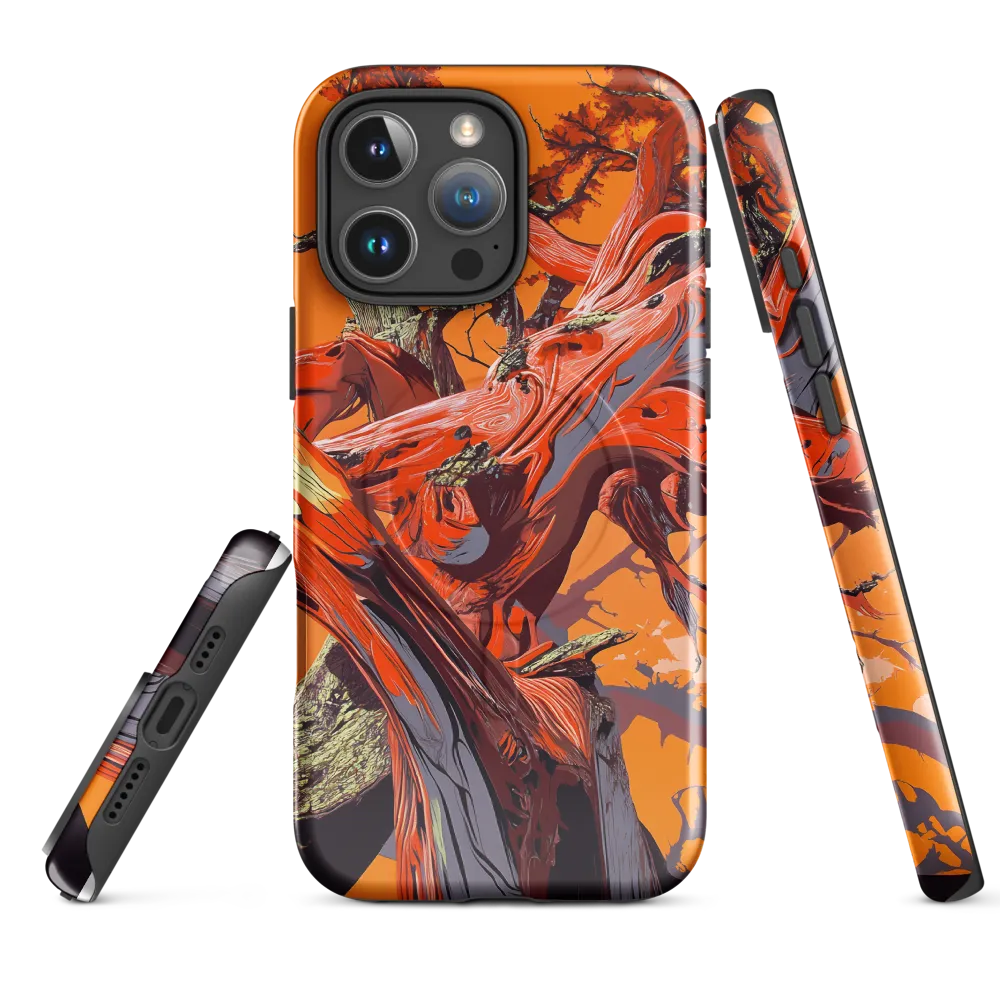 Life in Motion: An Abstract Tree | Phone Case |  16 Pro Max | MagSafe® Tough Case | Glossy