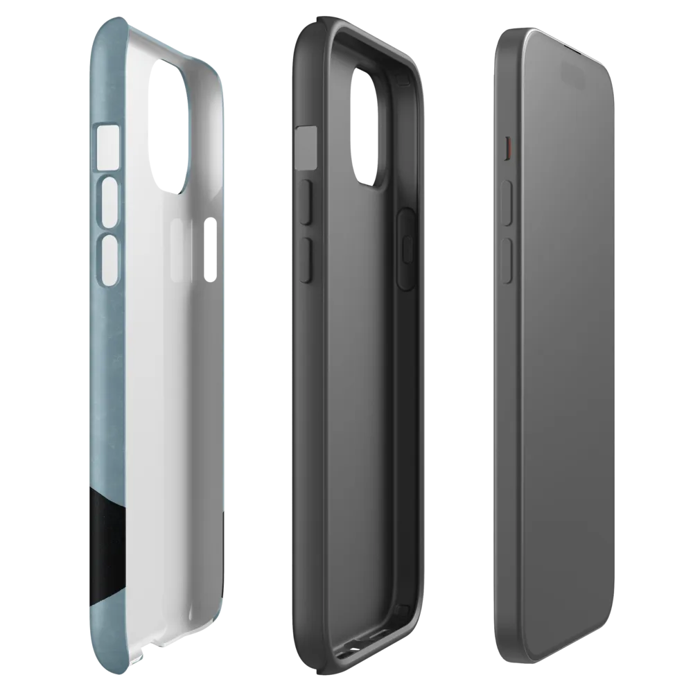 Minimalist Portrait of a Modern Man | Phone Case |  15 Plus | Tough Case | Matte