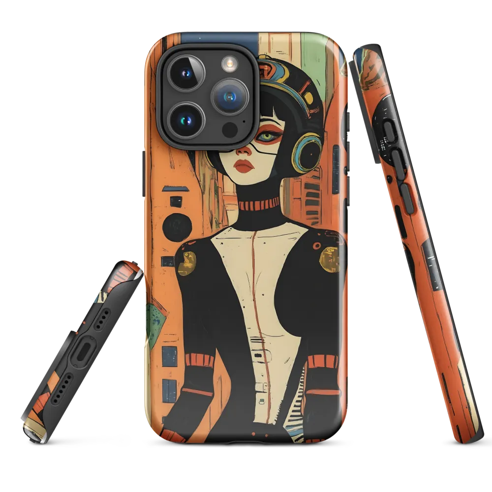 Futuristic Portrait of a Woman | Phone Case |  16 Pro Max | Tough Case | Glossy