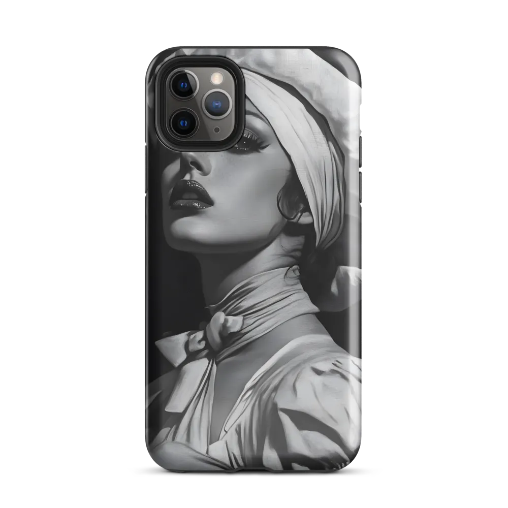 Timeless Elegance: A Charcoal Portrait of Grace | Phone Case |  11 Pro Max | Tough Case | Glossy