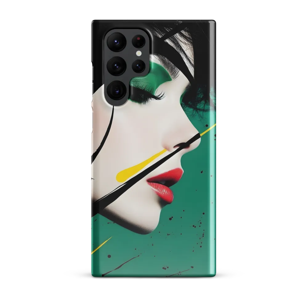 Emerald Profile with Ink and Yellow Accent