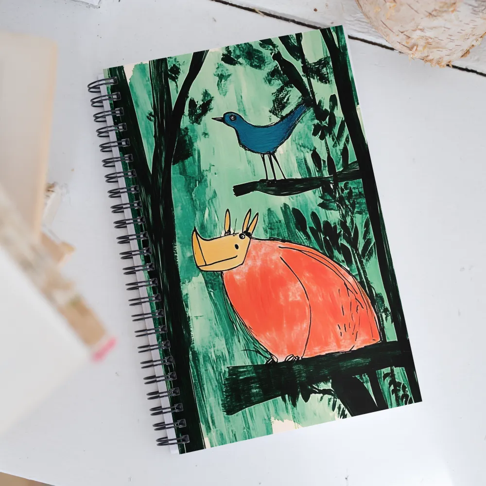 Whimsical Forest Companions | Spiral Notebook