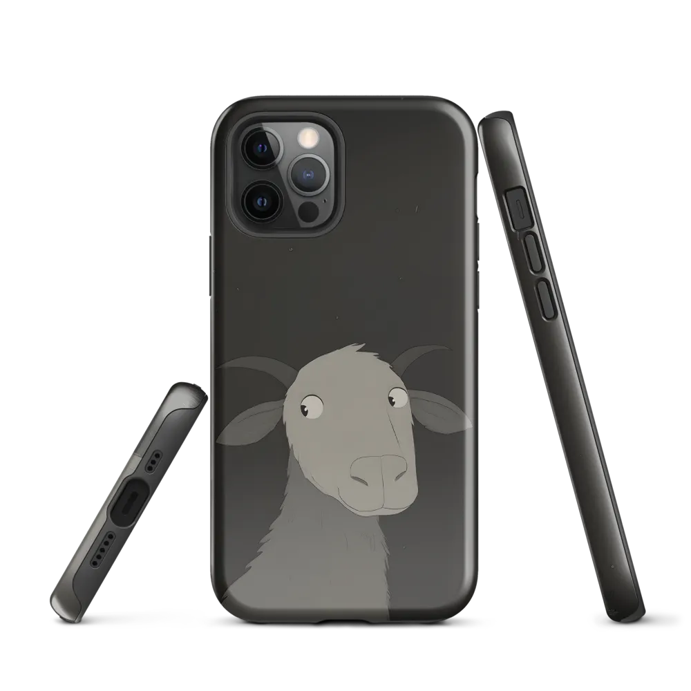 Whimsical Goat in Darkness