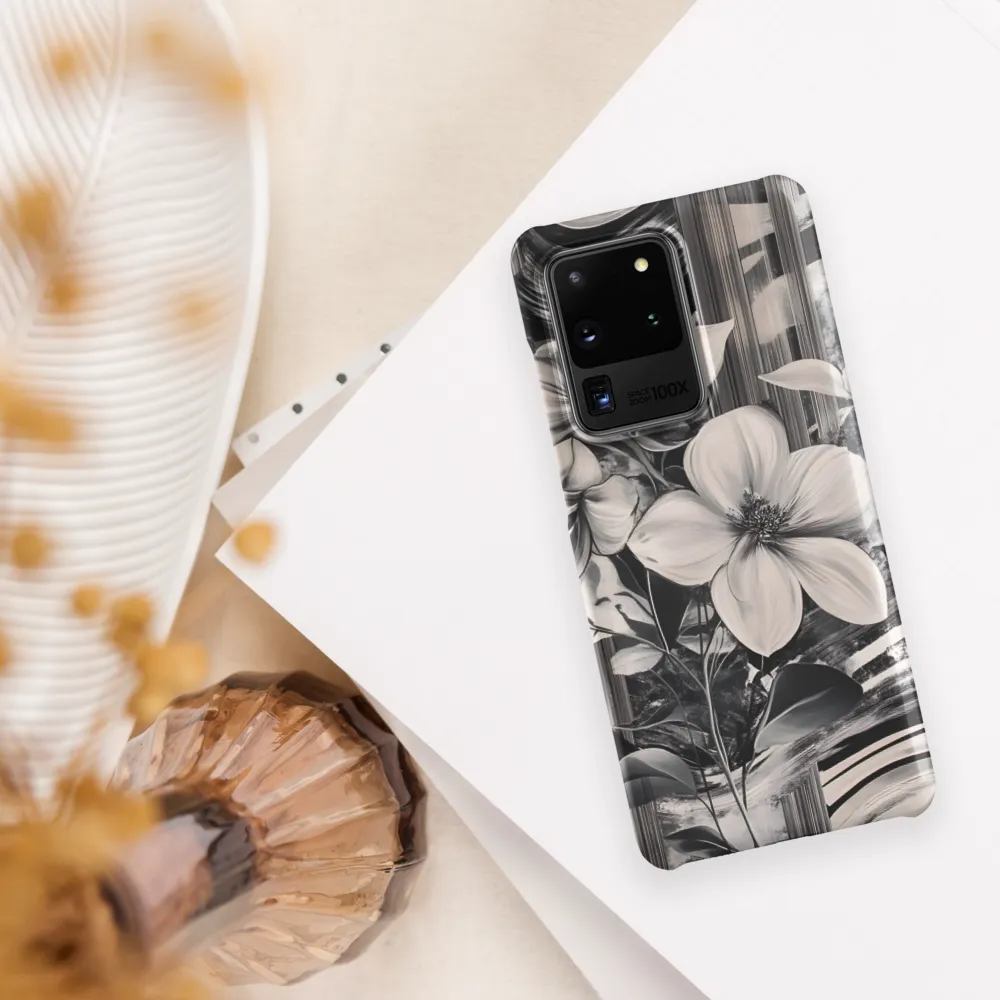 Ethereal Bloom: A Dance of Monochromes