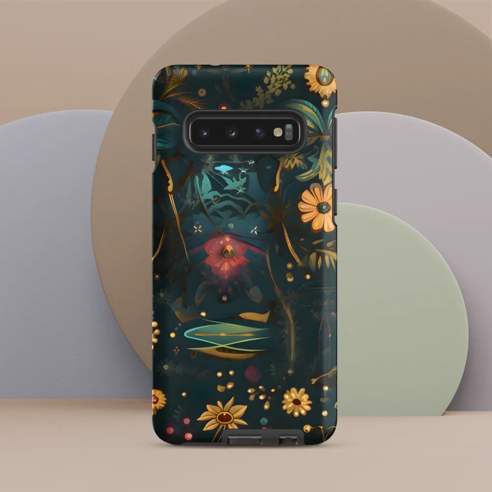 Whimsy in Flora: An Art Nouveau Journey | Phone Case |  S10 | Tough Case | Matte