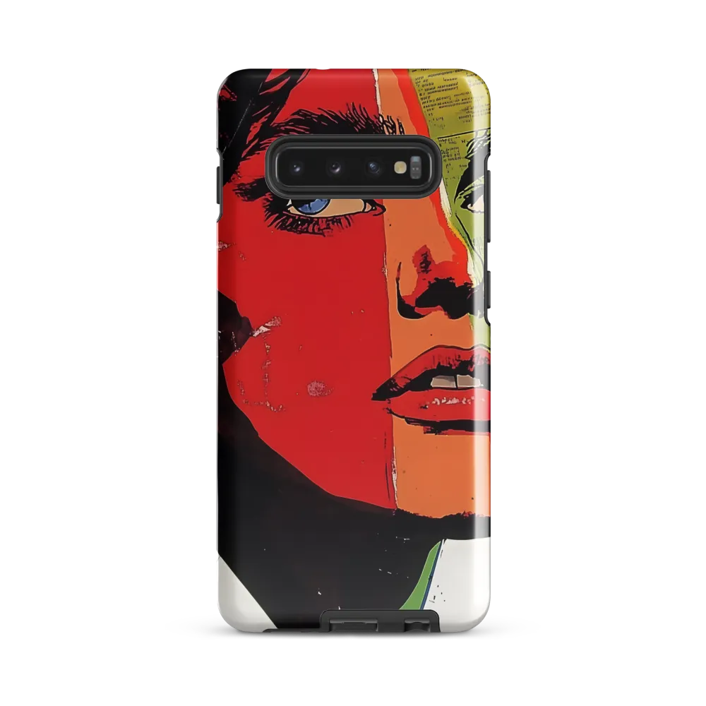 Vibrant Expressions: A Pop Art Portrait | Phone Case |  S10 Plus | Tough Case | Glossy