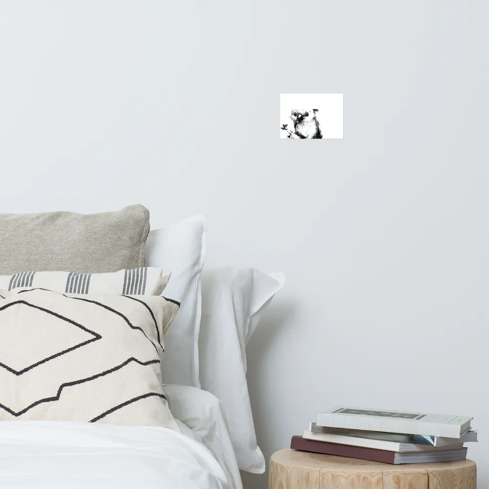 Whimsical Koala in Ink | Poster | 5″×7″